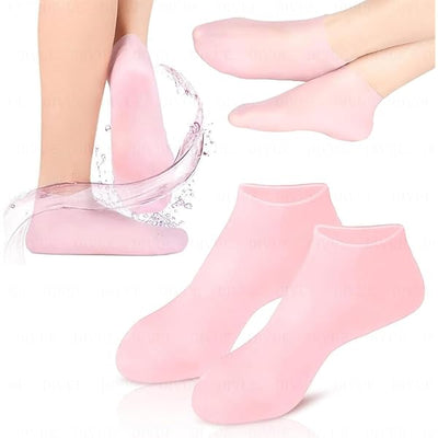 Silicon Gel Moisturizing Sock, Foot Care Protector, Women Foot Spa Pedicure Silicone Sock, Pedicure Socks For Dry Cracked Feet Heel And Soften Rough Skin