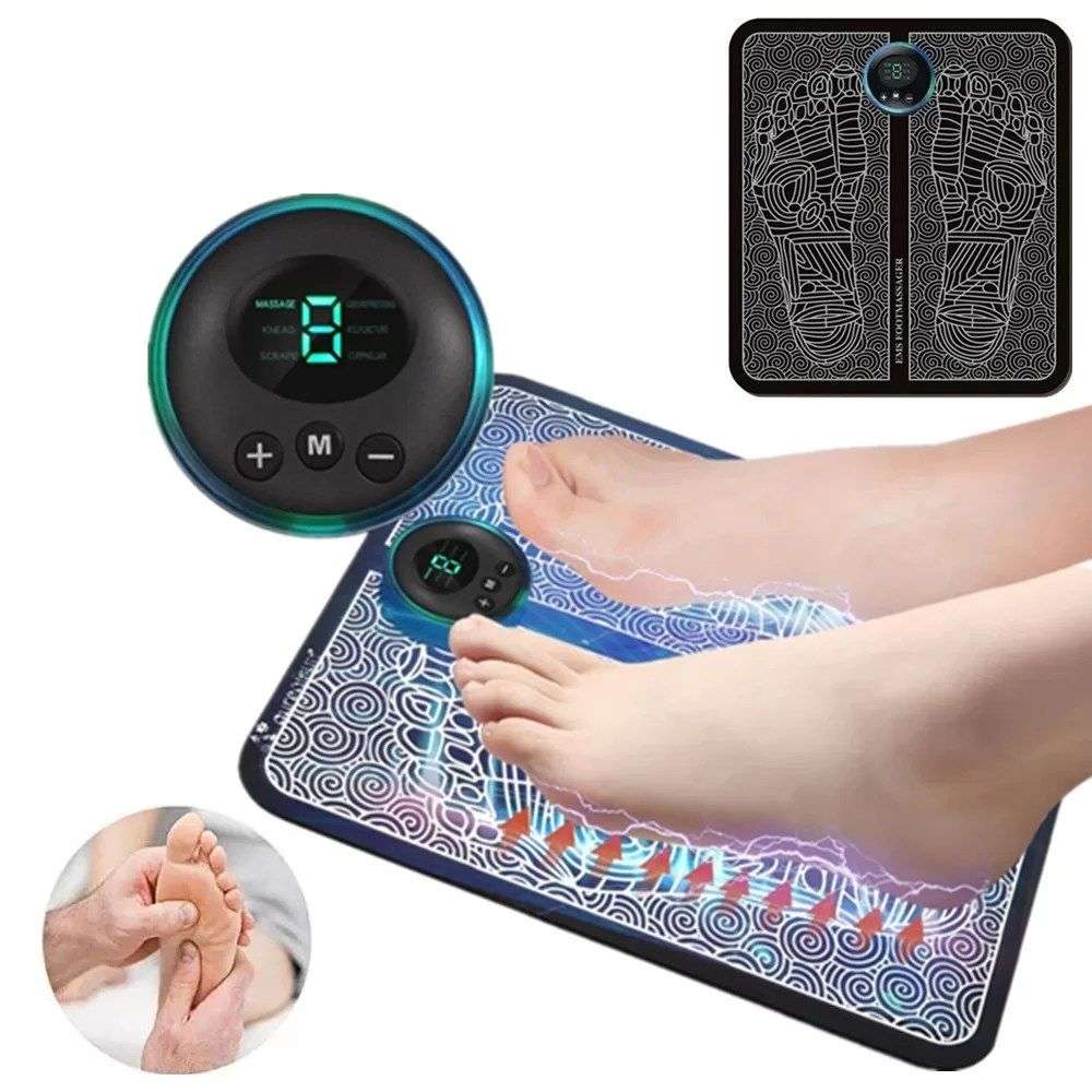 Foot Massager Pad Improve Blood Circulation Relieve Ache Pain USB Rechargeable