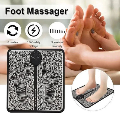 Foot Massager Pad Improve Blood Circulation Relieve Ache Pain USB Rechargeable