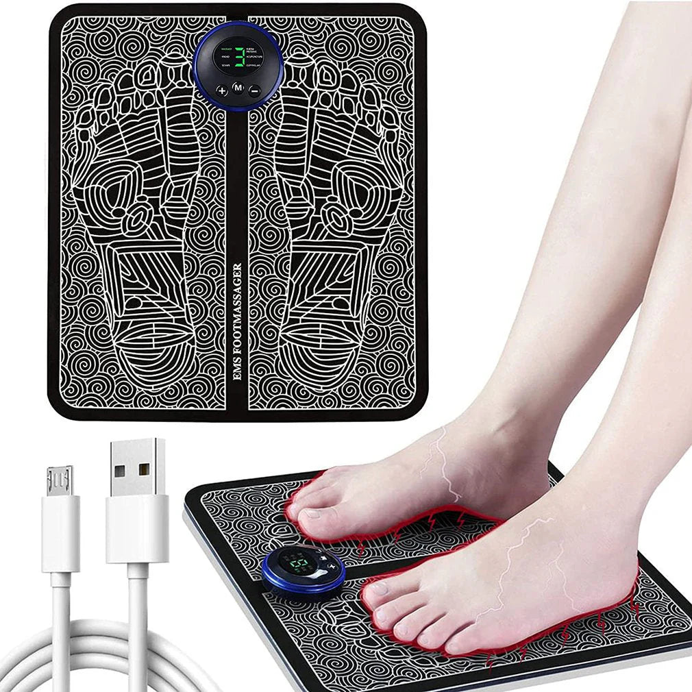 Foot Massager Pad Improve Blood Circulation Relieve Ache Pain USB Rechargeable