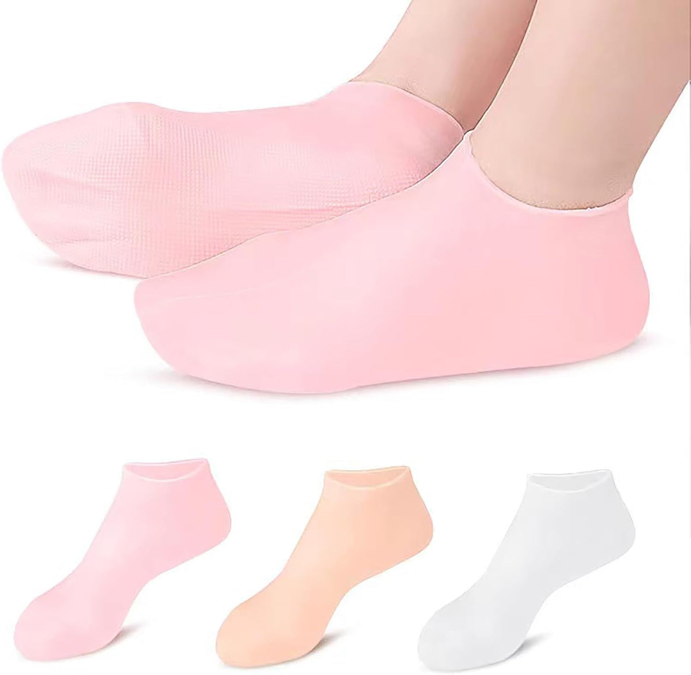 Silicon Gel Moisturizing Sock, Foot Care Protector, Women Foot Spa Pedicure Silicone Sock, Pedicure Socks For Dry Cracked Feet Heel And Soften Rough Skin